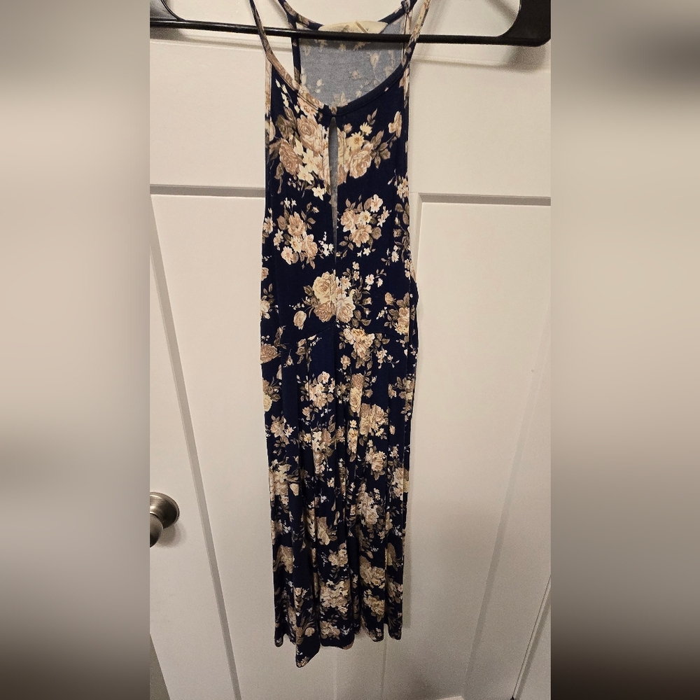 American Eagle Outfitters Navy Floral Maxi Dress